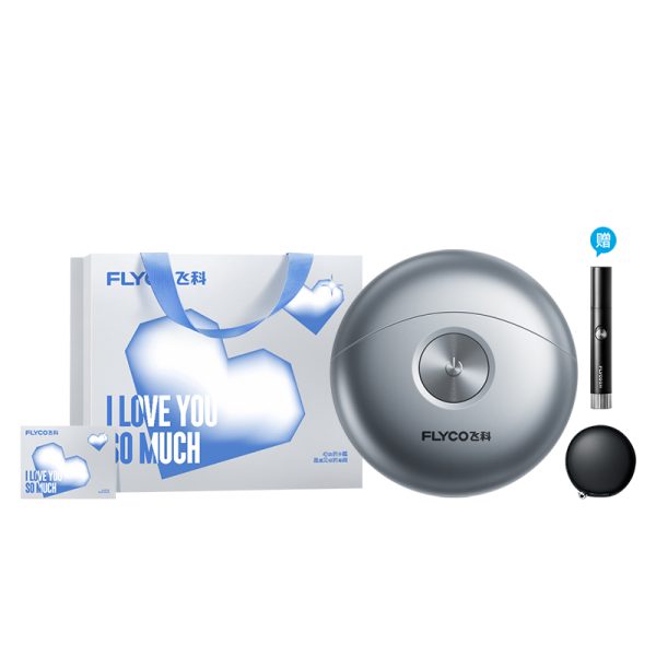 【告白限定禮袋】飛科太空小飛碟刮鬍刀FS891太空銀贈鼻毛修剪器FS5605