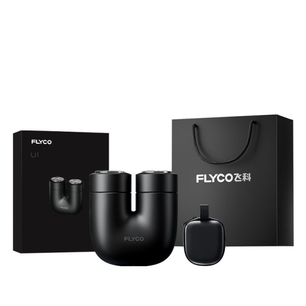 【經典禮袋贈收納包】飛科新一代可攜式刮鬍刀U1星夜黑
