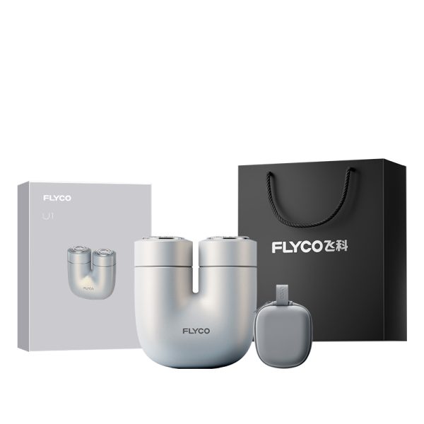 【經典福袋贈收納包】飛科新一代便攜電鬍刀U1星辰銀