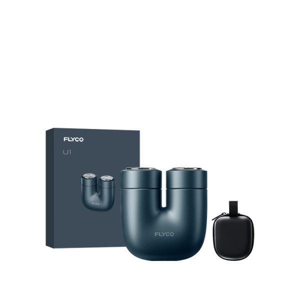 【贈收納包】飛科新一代便攜式刮鬍刀U1星際藍